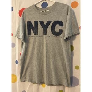 Fruit Of The Loom Heavy Cotton NYC Tee Size Large Gray